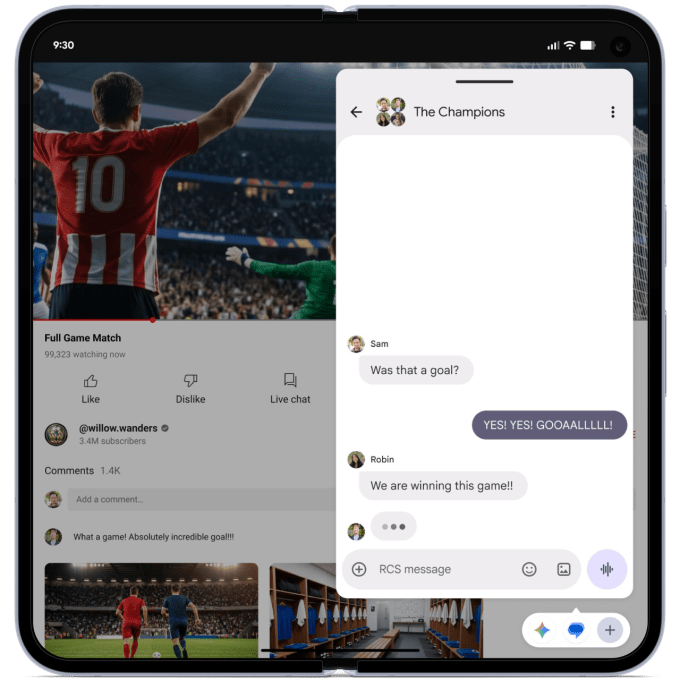 Fitur Bubble Bar untuk multitasking aplikasi di Android 17