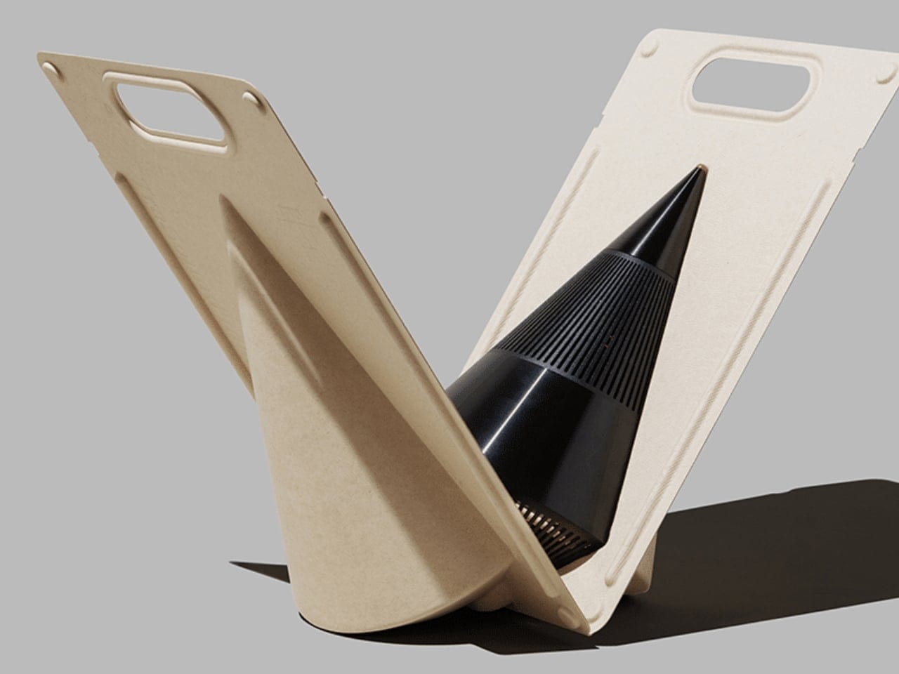 Speaker material alami Econik 1851 cetakan 3D dari pasir kuarsa
