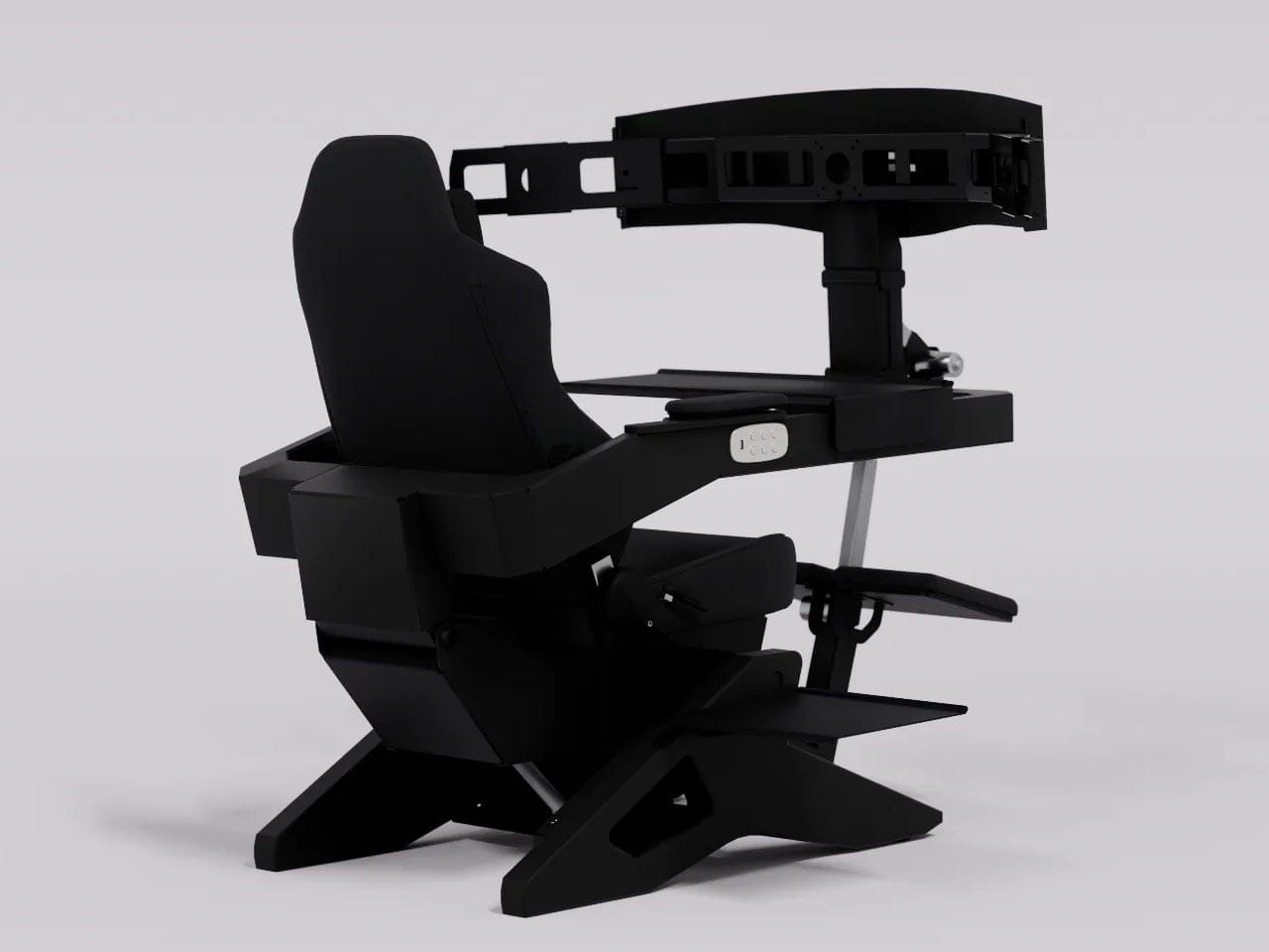 Stasiun kerja zero gravity Emperor S2 berwarna hitam karbon dari MWE Labs