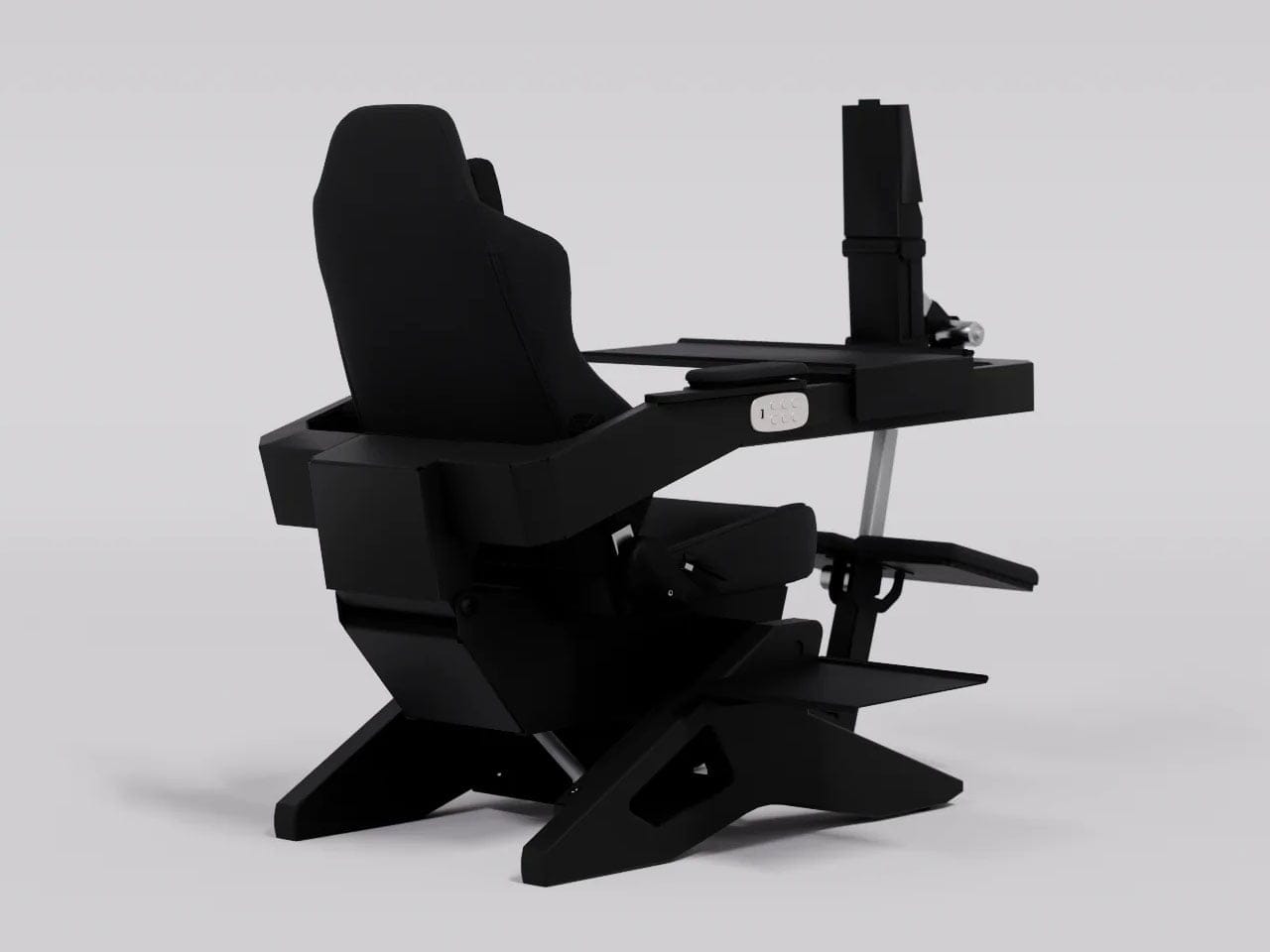 Stasiun kerja zero gravity Emperor S2 berwarna hitam karbon dari MWE Labs