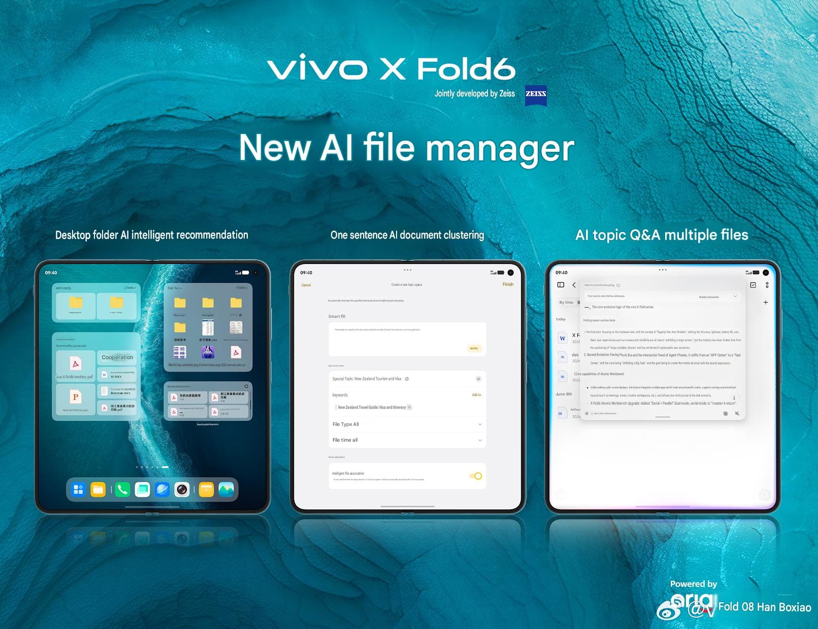 Teaser AI File Manager Vivo X Fold 6